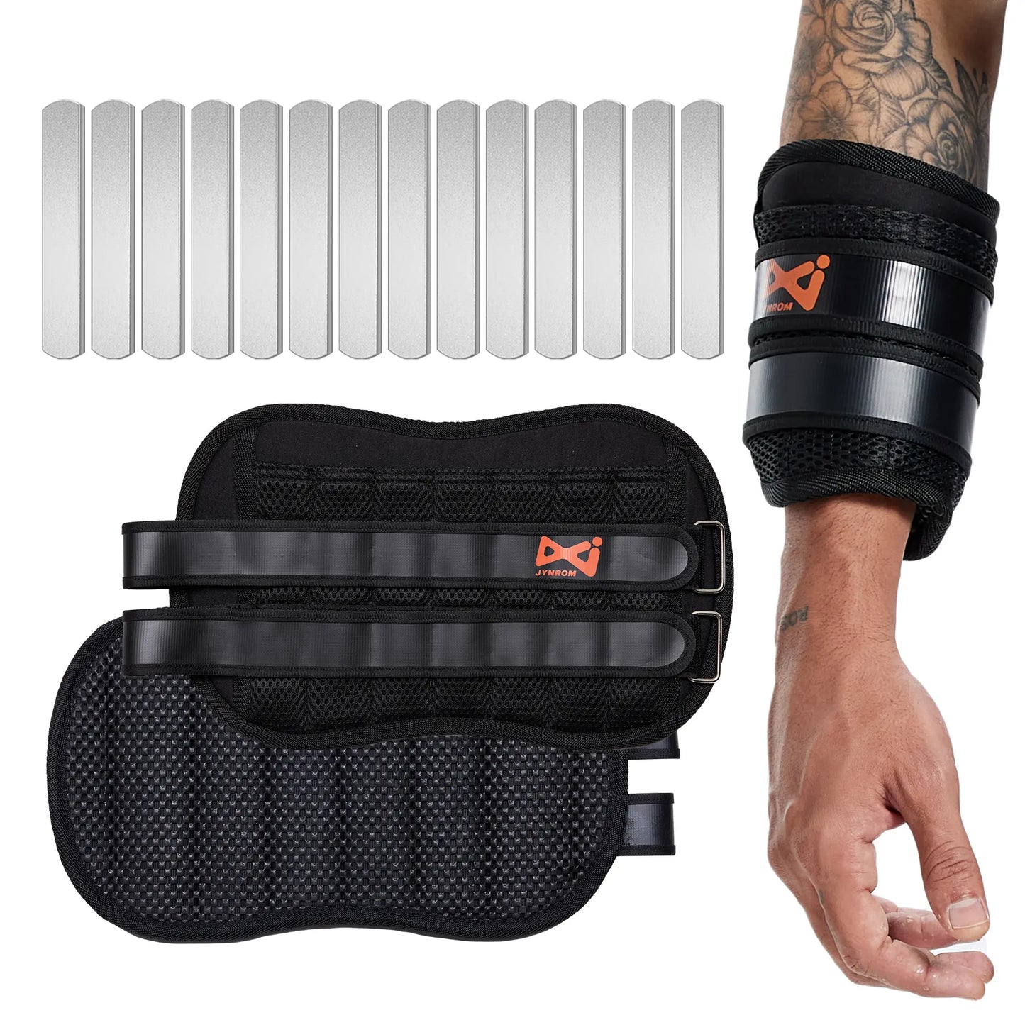 Adjustable Wrist Weights, Arm Weights for Women Men, Removable Weighted Wrist Weights for Fitness Workout, Running, Jogging, 1Pair 2 Pack (Wrist Weight 6.6 LBS)