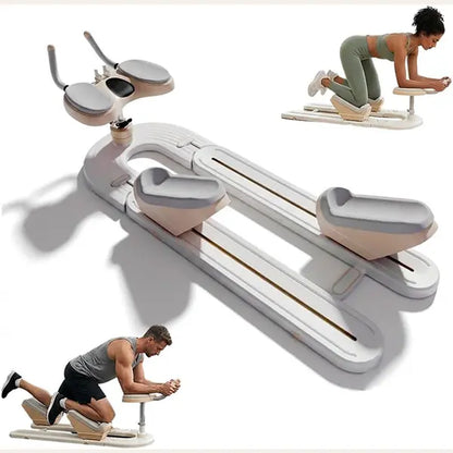 Flexihome Crawling Machine - Low-Impact Home Gym Equipment for Waist Toning, Leg Stretching & Core Activation - Ergonomic Back Protector for Pain-Free Workouts