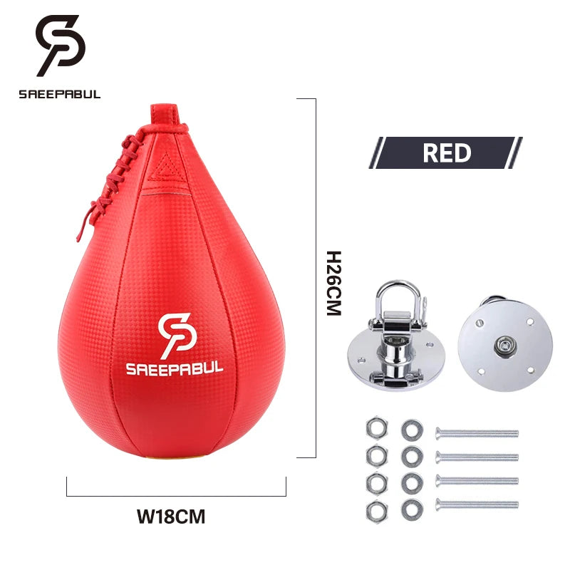 Premium Boxing Speed Ball Set for Fitness Training - Reflex Inflatable Punching Bag Accessory