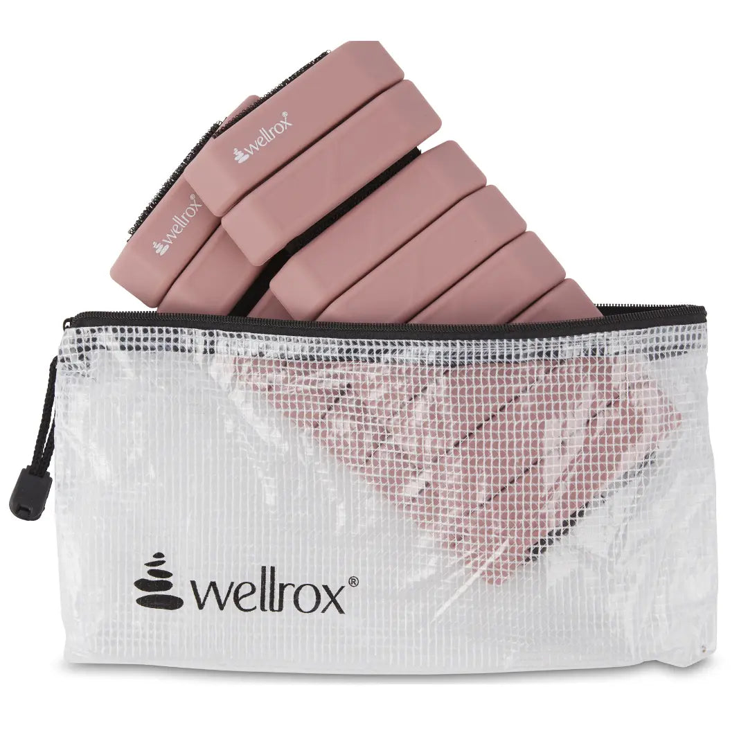 Wellrox Weighted Bangles Comfort Edition - 2.4Lb (1.2Lb Each Wrist Weight) Adjustable Ankle and Wrist Weights for Women & Men - Arm Weights for Walking, Pilates & Yoga