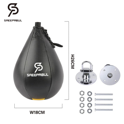 Premium Boxing Speed Ball Set for Fitness Training - Reflex Inflatable Punching Bag Accessory