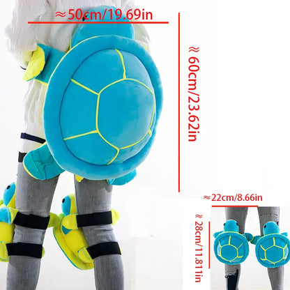 1 Hip Pad 2 Knee Pads Turtle Plush Protective Gear Set for Skiing and Skating to Prevent Falls Adult Children Ski Equipment Snowboard Protection Ski Snowboard Hip Protection Cute Cartoon Hip Knee Pad 1Pc Outdoor Sports Knee Albow Hip Protection
