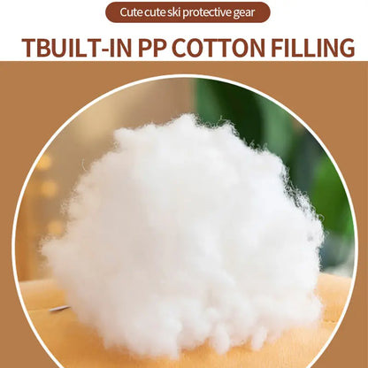 1 Hip Pad 2 Knee Pads Turtle Plush Protective Gear Set for Skiing and Skating to Prevent Falls Adult Children Ski Equipment Snowboard Protection Ski Snowboard Hip Protection Cute Cartoon Hip Knee Pad 1Pc Outdoor Sports Knee Albow Hip Protection