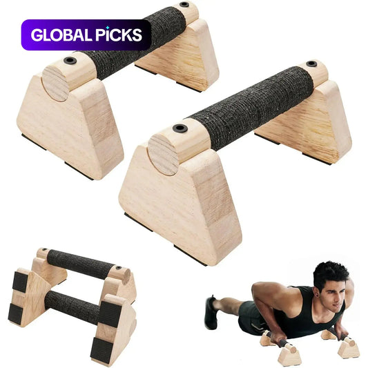 Wooden Push up Bar, Push up Stand, Push up Bar with Non-Slip Handle, Home Fitness Equipment for Men, Fitness Equipment for Home Gym