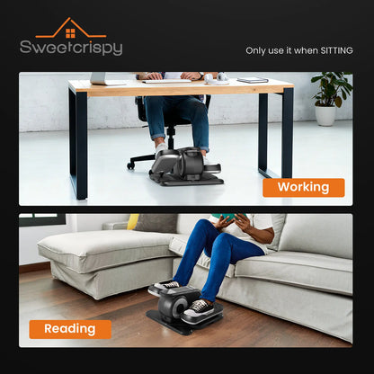 Under-Desk Elliptical Machine–Compact & Quiet Mini Pedal Exerciser with Adjustable Speed, LED Display, Portable Fitness Solution for Home or Office Workouts