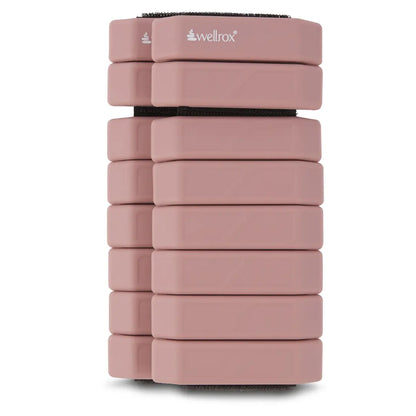 Wellrox Weighted Bangles Comfort Edition - 2.4Lb (1.2Lb Each Wrist Weight) Adjustable Ankle and Wrist Weights for Women & Men - Arm Weights for Walking, Pilates & Yoga