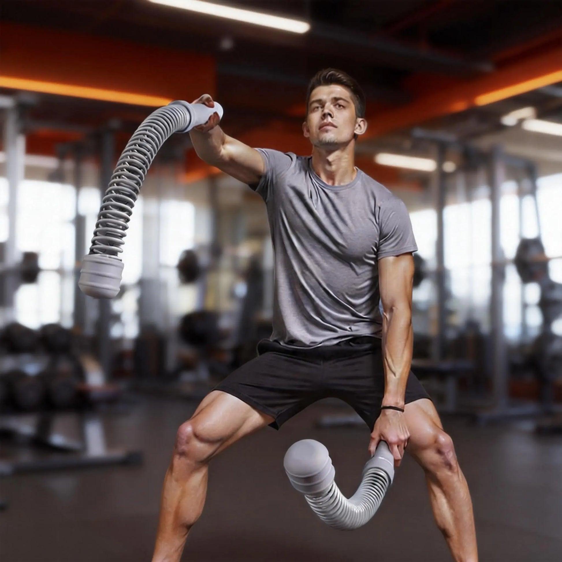 Cordless Battle Ropes, Portable Cordless Battle Ropes, at Home Gym Equipment, Suitable for Home, Gym, Travel and Other Scenarios