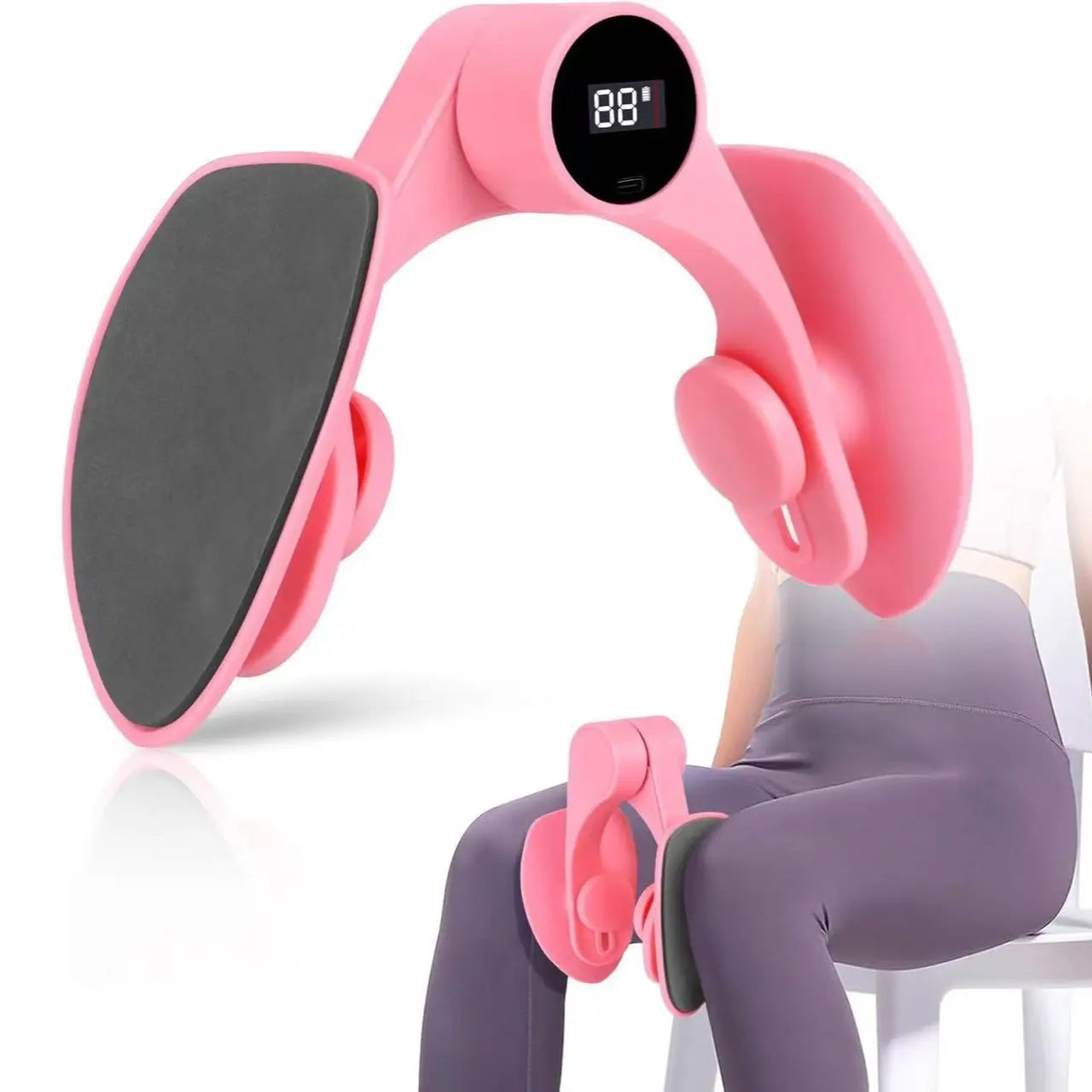 Home Fitness Equipment, Leg & Hip Workout Equipment, Pelvic Floor Muscle Trainer & Thigh Trainer for Men & Women, Inner Thigh & Glutes Exercise Machine, Core & Lower Body Training Gear for Home Gym