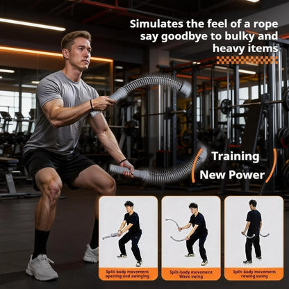 Cordless Battle Ropes, Portable Cordless Battle Ropes, at Home Gym Equipment, Suitable for Home, Gym, Travel and Other Scenarios