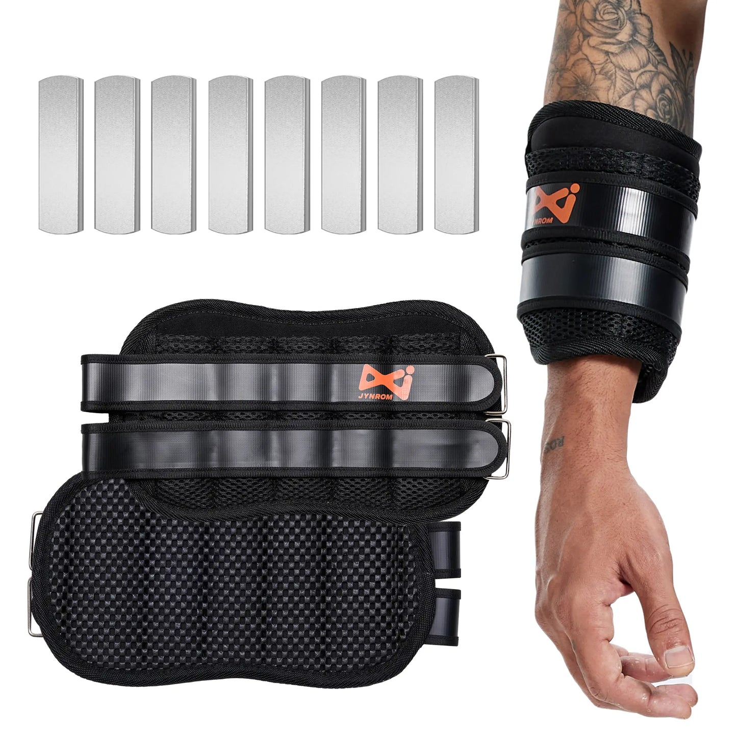 Adjustable Wrist Weights, Arm Weights for Women Men, Removable Weighted Wrist Weights for Fitness Workout, Running, Jogging, 1Pair 2 Pack (Wrist Weight 6.6 LBS)