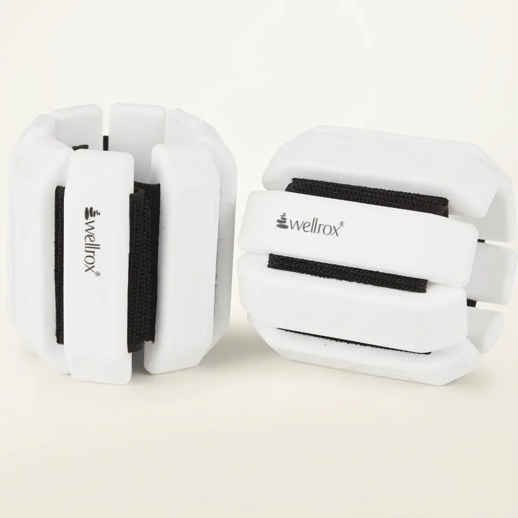 Wellrox Weighted Bangles Comfort Edition - 2.4Lb (1.2Lb Each Wrist Weight) Adjustable Ankle and Wrist Weights for Women & Men - Arm Weights for Walking, Pilates & Yoga