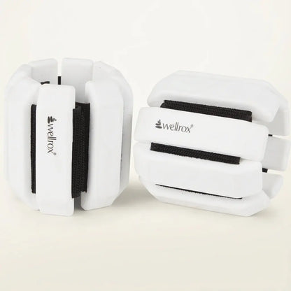 Wellrox Weighted Bangles Comfort Edition - 2.4Lb (1.2Lb Each Wrist Weight) Adjustable Ankle and Wrist Weights for Women & Men - Arm Weights for Walking, Pilates & Yoga