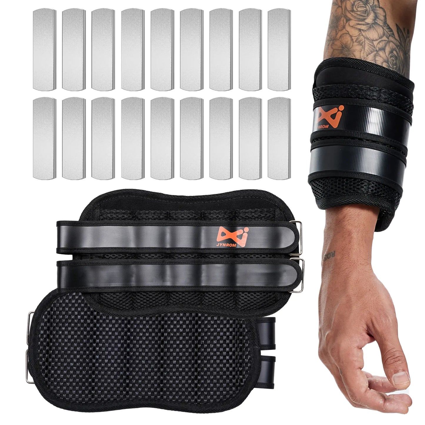 Adjustable Wrist Weights, Arm Weights for Women Men, Removable Weighted Wrist Weights for Fitness Workout, Running, Jogging, 1Pair 2 Pack (Wrist Weight 6.6 LBS)