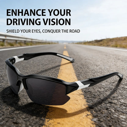 4 Pack Polarized Sports Sunglasses for Men Women, Rimless UV400 Protection Shades, Windproof Anti-Glare Lightweight Comfort Fit for Running Fishing Golf Driving Cycling & All Outdoor Activities