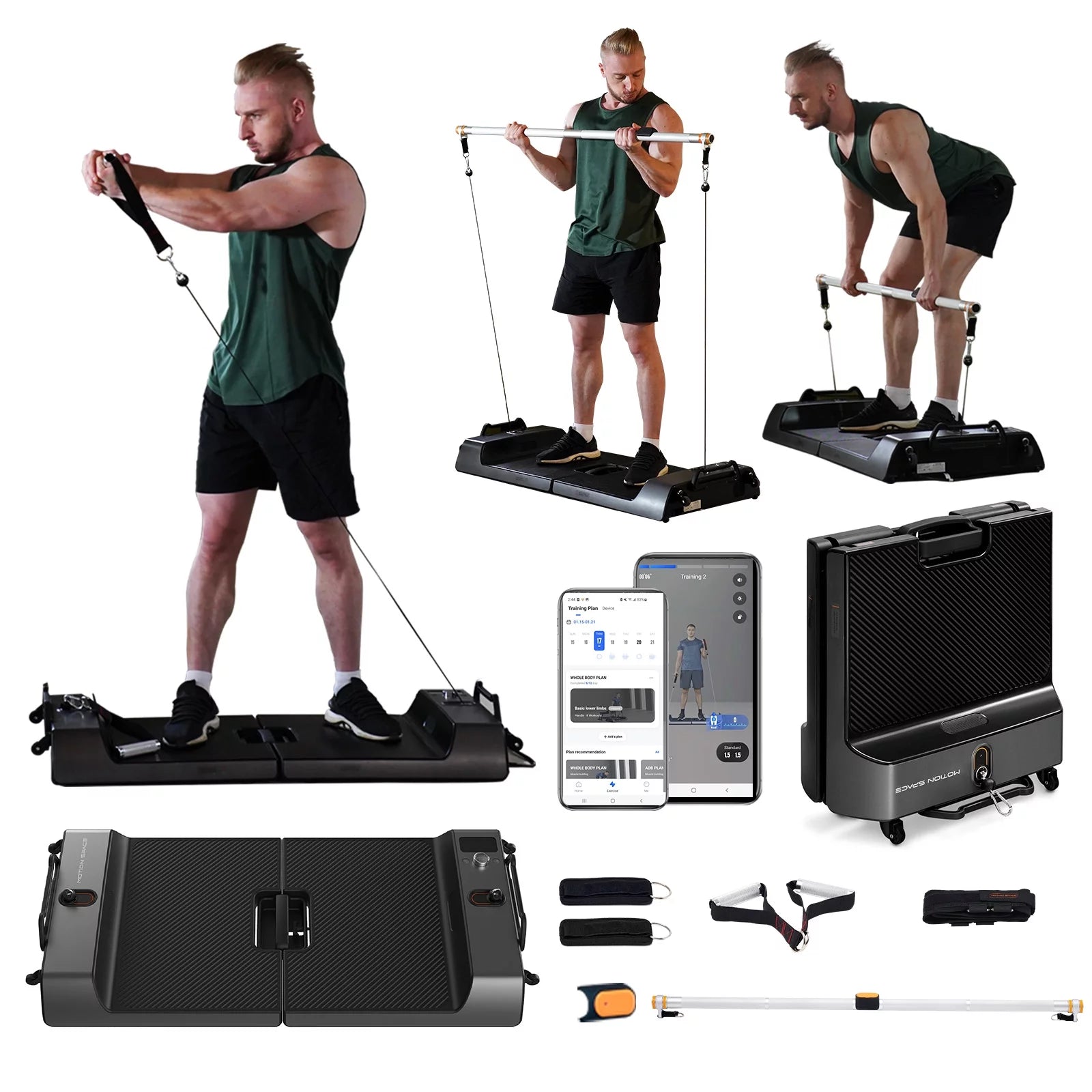Exercise Trainer Set Smart Trainer | 6 in 1 Home Gym Fitness Equipment, Adjustable Full Bod ...