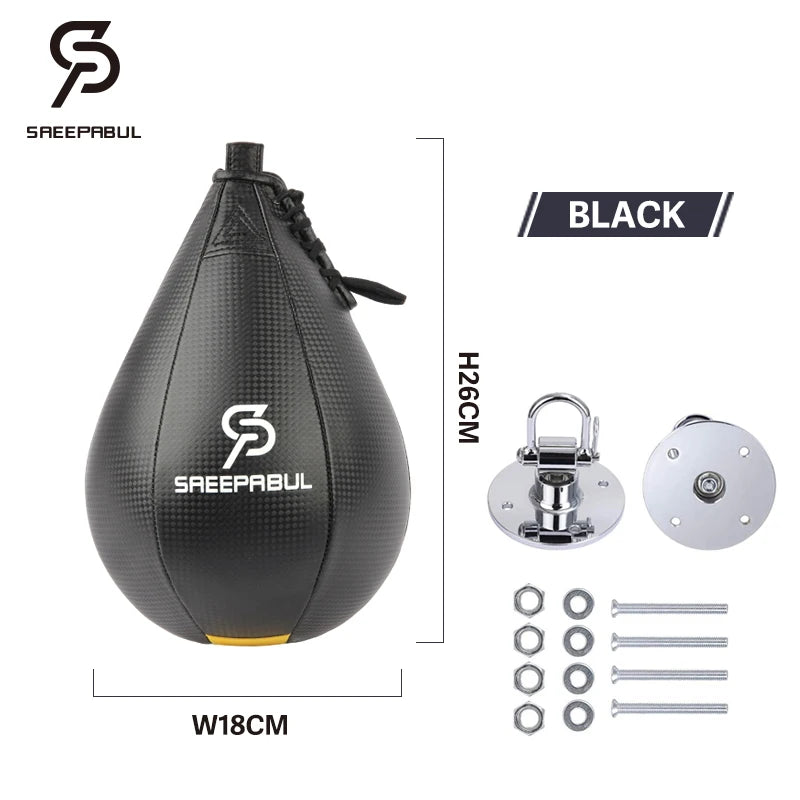 Premium Boxing Speed Ball Set for Fitness Training - Reflex Inflatable Punching Bag Accessory