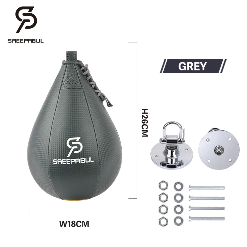 Premium Boxing Speed Ball Set for Fitness Training - Reflex Inflatable Punching Bag Accessory