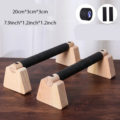 Wooden Push up Bar, Push up Stand, Push up Bar with Non-Slip Handle, Home Fitness Equipment for Men, Fitness Equipment for Home Gym