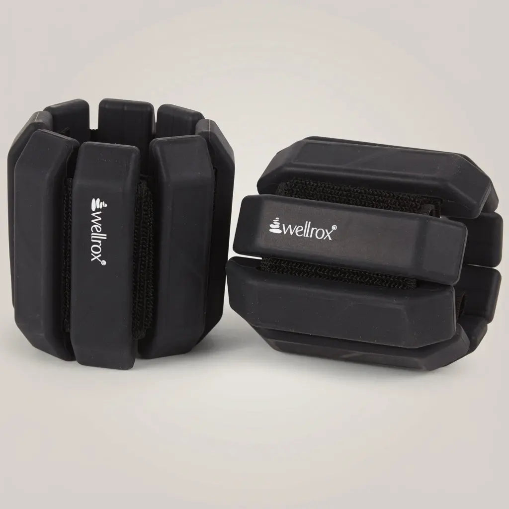 Wellrox Weighted Bangles Comfort Edition - 2.4Lb (1.2Lb Each Wrist Weight) Adjustable Ankle and Wrist Weights for Women & Men - Arm Weights for Walking, Pilates & Yoga