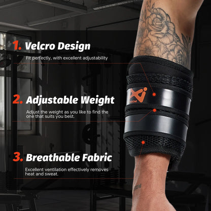 Adjustable Wrist Weights, Arm Weights for Women Men, Removable Weighted Wrist Weights for Fitness Workout, Running, Jogging, 1Pair 2 Pack (Wrist Weight 6.6 LBS)